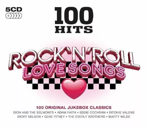 Various Artists - 100 Hits Rock N Roll Love Songs - Various Artists CD V4VG The
