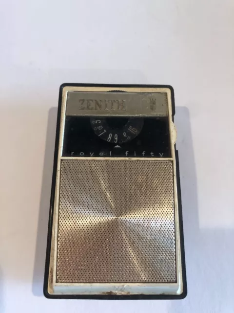 Zenith Royal Fifty Pocket Transistor Radio #F32