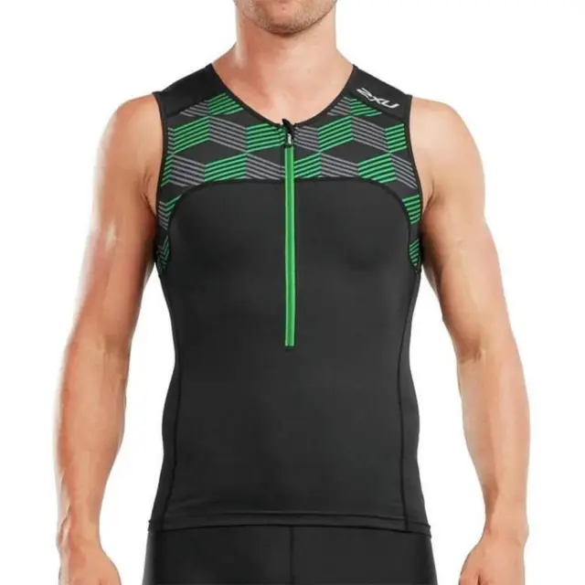 2XU Active Mens Tri Vest - Black