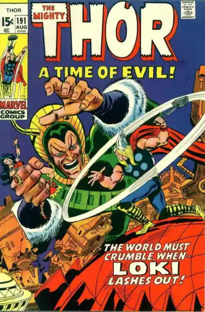 Thor #191 VG; Marvel | low grade - Loki Stan Lee - John Buscema August 1971 - we