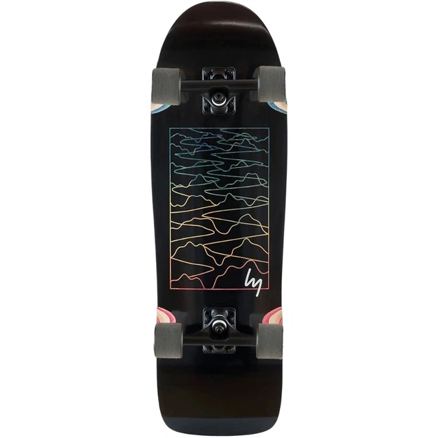 Landyachtz ATV Ditch Life Black Sine Wave Cruiser Skateboard