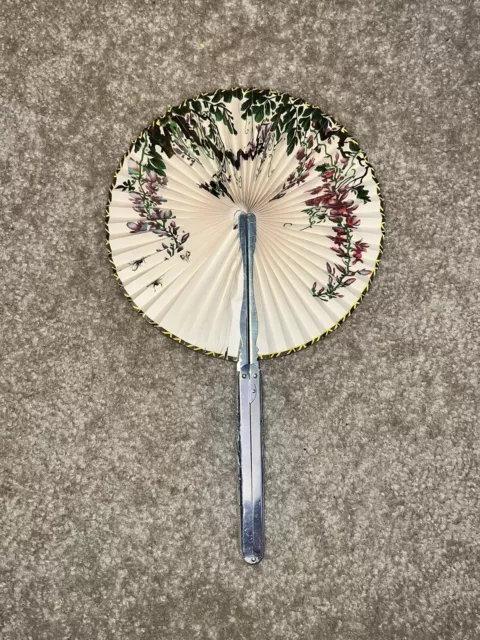 Vintage folding fan-"keep  cool and be gay" on box-Hong Kong - signs of damage