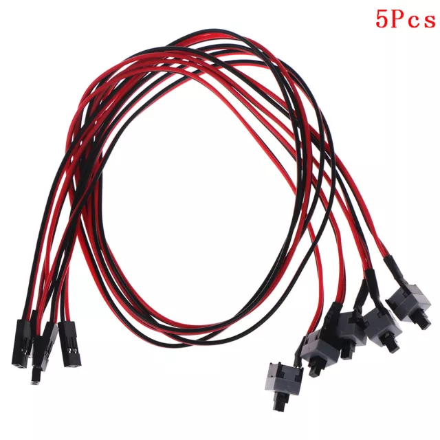 5Pcs PC computer motherboard power cable switch on/off/reset replacemenH:da