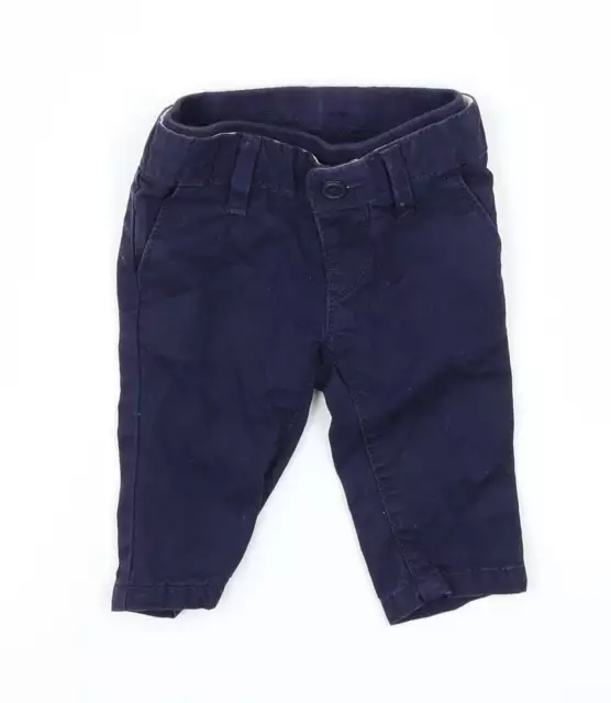 Gap Baby Blue Cotton Cargo Jeans Size 0-3 Months