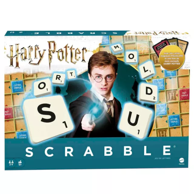 Mattel Harry Potter Scrabble Jeu de société Famille 10+ avec cartes magiques