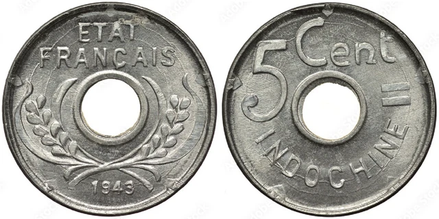French Indo-China 5 ¢ 1943 Uncirculated