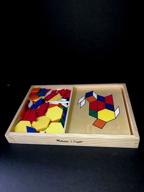 MELISSA & DOUG Pattern Blocks and Boards Classic Toy $9.00 - PicClick