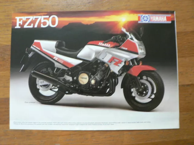 Y335 Yamaha Brochure Fz750  English  2 Pages 1985 ? Motorcycle