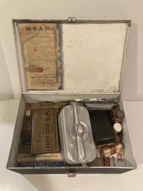 Mine Safety Appliances Co. Pittsburgh First Aid Kit with Contents