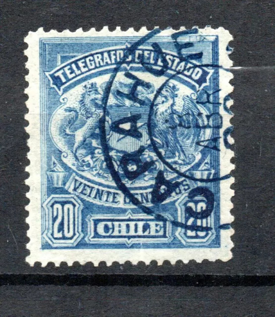 Chile Telegrafos derecho de Tasa Fija 20 centavos Used (A752)