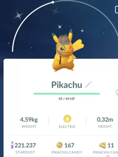 Pokemon Go - Pokemon Shiny (Brilhante) de Evento - Pikachu de Chapéu de  Lucário, Produto Masculino Pokemon Usado 63737567