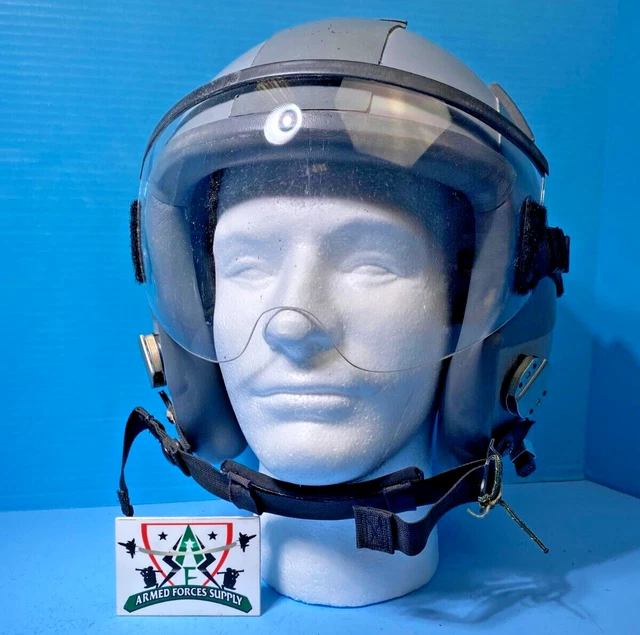 Gentex Hgu-55/P Pilot Flight Helmet Large 85D7082 W/ Lining And Visor Usaf Gentex Hgu-55/P Pilot Flight Helmet Large 85D7082 W/ Lining And Visor Usaf