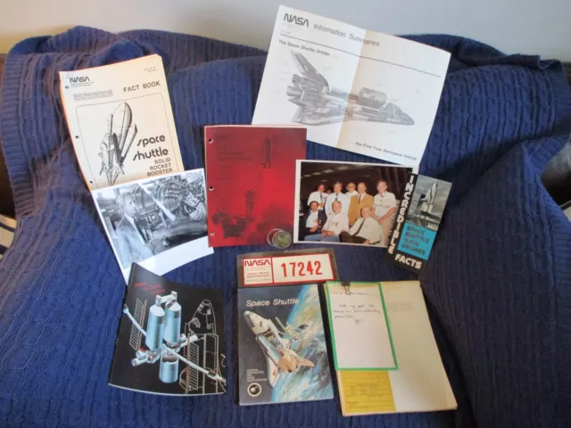 Nasa Space Shuttle Sts-3 Flown Coin/Press Kit Books 1St Gen Photo & Gate Plate