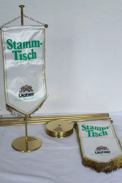 Licher-Stammtisch-Wimpelhalter Fähnchen-aufsteller 80er Années Neuf #10645