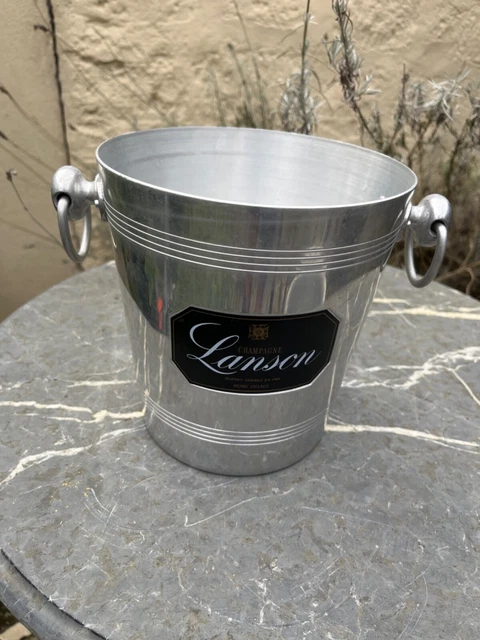 Seau à Champagne Lanson Noble Cuvée En étain Massif - Argenté - Neuf
