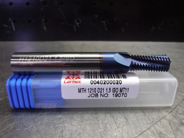 Carmex MTH 1210 D21 1.5 ISO MT11 Carbide Thread Mill 40200020 (LOC3698A)