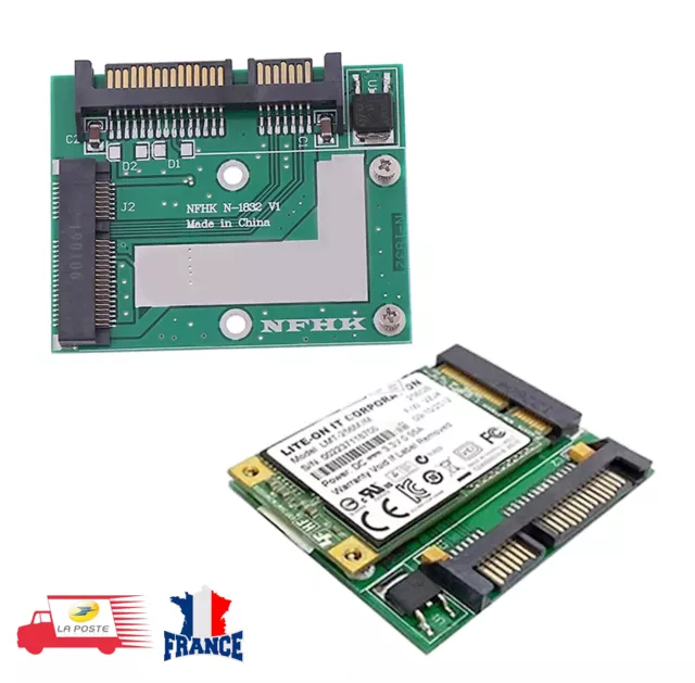 mSATA SSD à 2,5 ' 'SATA 6.0 adaptateur GPS Carte Module convertisseur Mini PCI-E