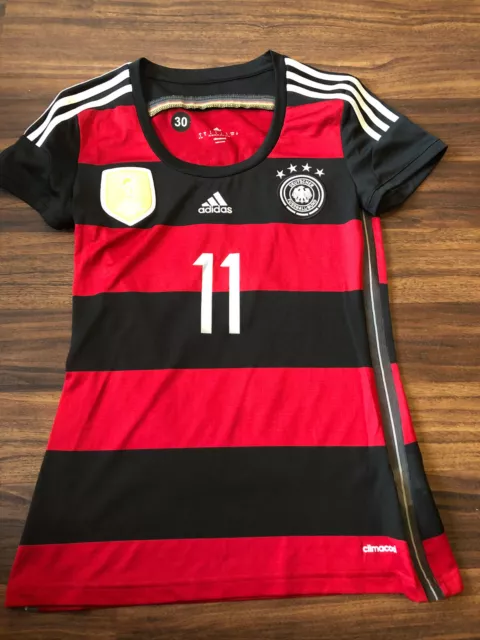 Adidas DFB Deutschland Trikot Damen Klose Größe 34-3 S WM 2014 4 Sterne