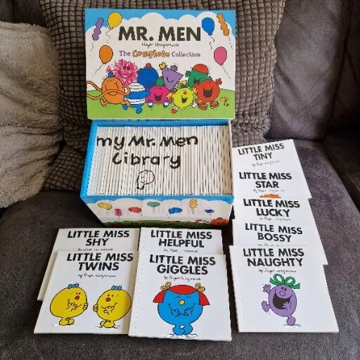 Mr Men Complete Collection 50 Books  Library Roger Hargreaves And Little Miss