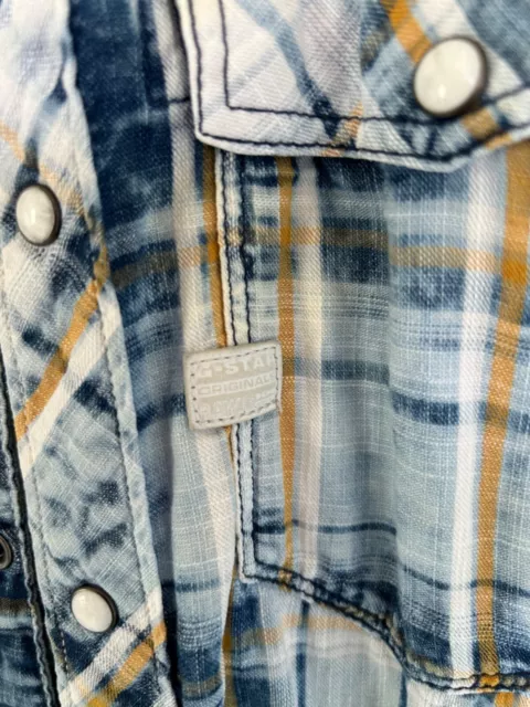 Men’s GSTAR Raw Check Shirt - Size M - excellent condition