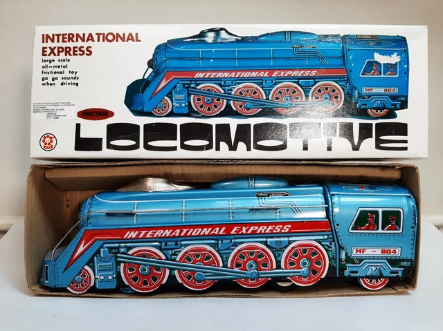 ancien jouet en tôle a friction bus ,old tin toy , MF 844 , no joustra