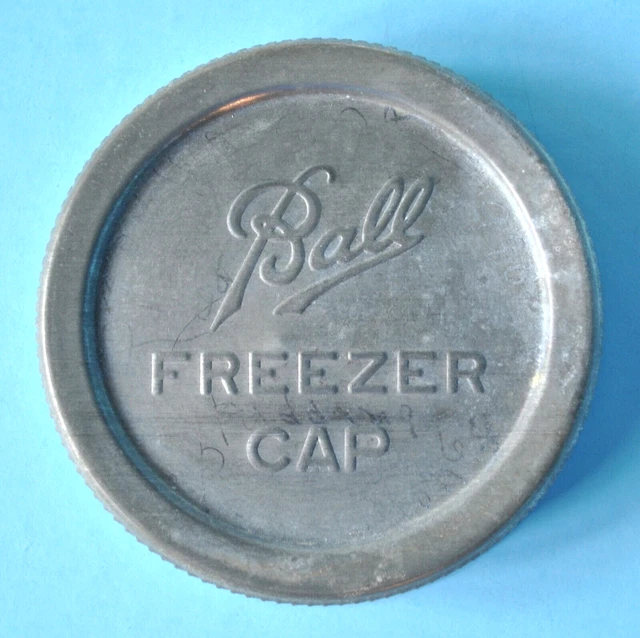 Vintage BALL FREEZER CAP Lid Fits BALL FREEZER JAR ~ Mason Fruit Canning Jar Vintage BALL FREEZER CAP Lid Fits BALL FREEZER JAR ~ Mason Fruit Canning Jar