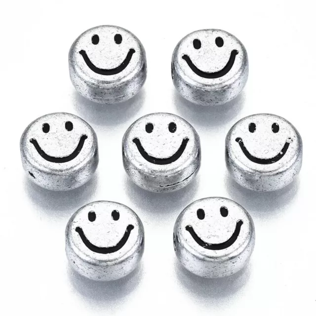 Face Beads 7mm Tiny Mixed Expression Happy Face Smile Emoji Bead Shape  Acrylic or Resin Beads 300 Pc Set 