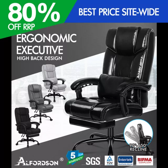 ALFORDSON Office Chair Executive Gaming Racing Seat Computer Work Recliner
