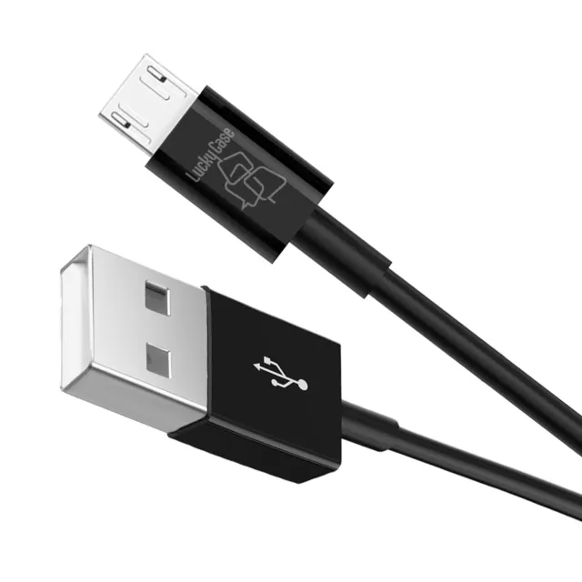 Micro USB 2m Kabel Sync Ladekabel für Tablet Smartphone & Co in schwarz