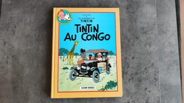 Bd Casterman Album Double Herge Tintin Congo Amérique Ed France Loisirs Eo 1987