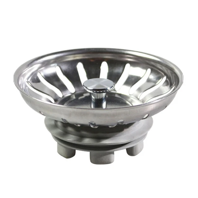 2 Crépines D'évier En Acier Inoxydable 304 Avec Vis De 25mm - Neuf