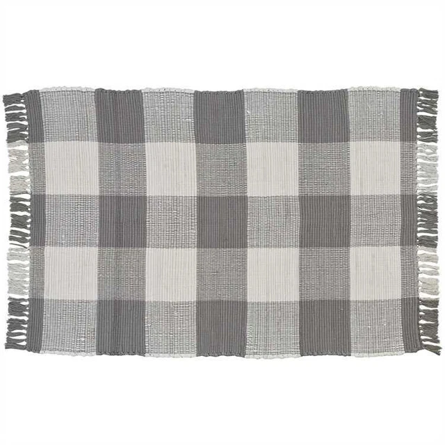 Wicklow Check Rag Rugs - Dove