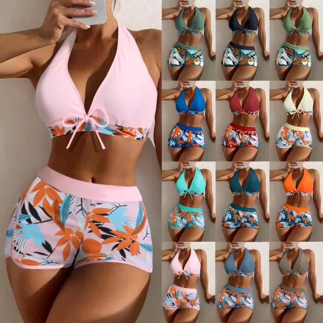 Women Padded Push Up Bikini Set Ladies High Waist Swimsuit Bathing Suit Swimwear