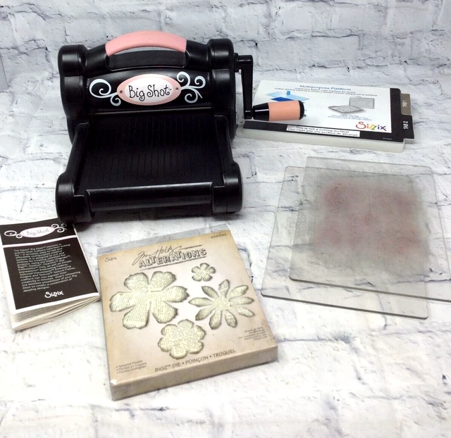 SIZZIX BIG SHOT Die Cutting Machine with Instructions and Accessories
