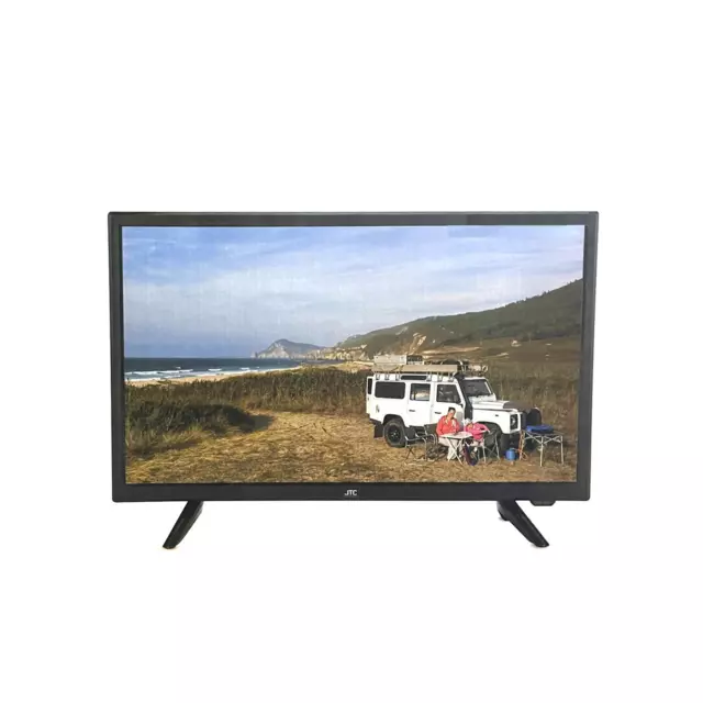 JTC LED Full HD Reise Fernseher 21,5" 55cm Camping TV 12V DVB-T2,-S2,-C USB Neu