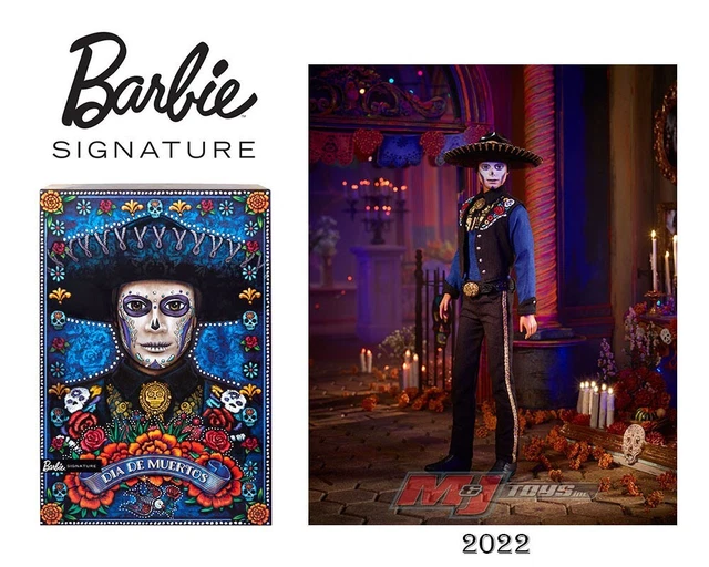 Matte Barbe MATTEL BARBIE SIGNATURE 2022 Ken Doll Dia De Los Muertos £109.18 ...