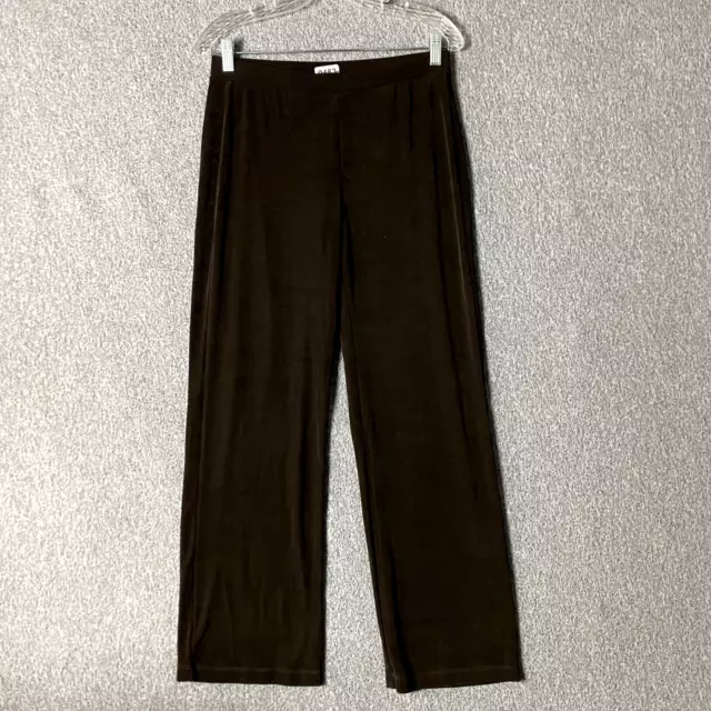 Chico’s Traveler Women’s Size 0 Reg High Rise Straight Leg Brown Stretch Pant