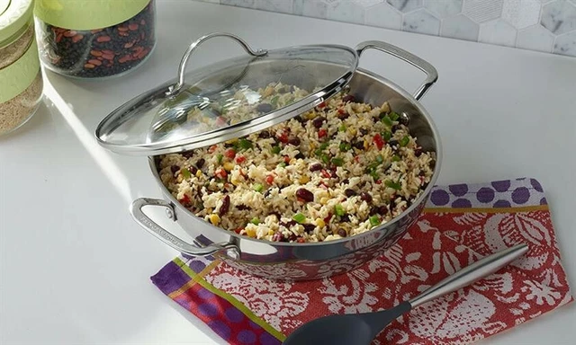 Princess House Rice PRINCESS HOUSE HERITAGE® STAINLESS STEEL COOKWARE Classic 5-Qt. Braiser ...
