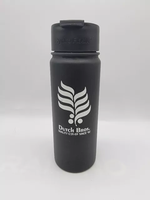 Dutch Bros 18 Oz Hydro Flask Black Thermos Mug Stainless Insulated