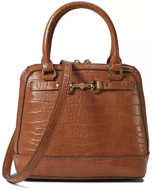 Anne Klein Chestnut Mini Horsebit Women Satchel