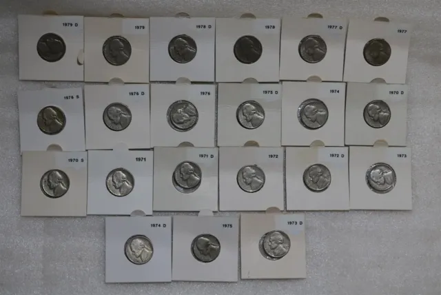 Usa Nickels Collection From The 70'S B49 #1002