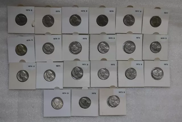 Usa Nickels Collection From The 70'S B49 #1002