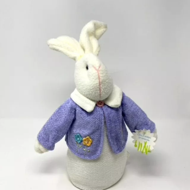Target Easter 15" Bunny Rabbit Plush Purple Jacket Home Decor