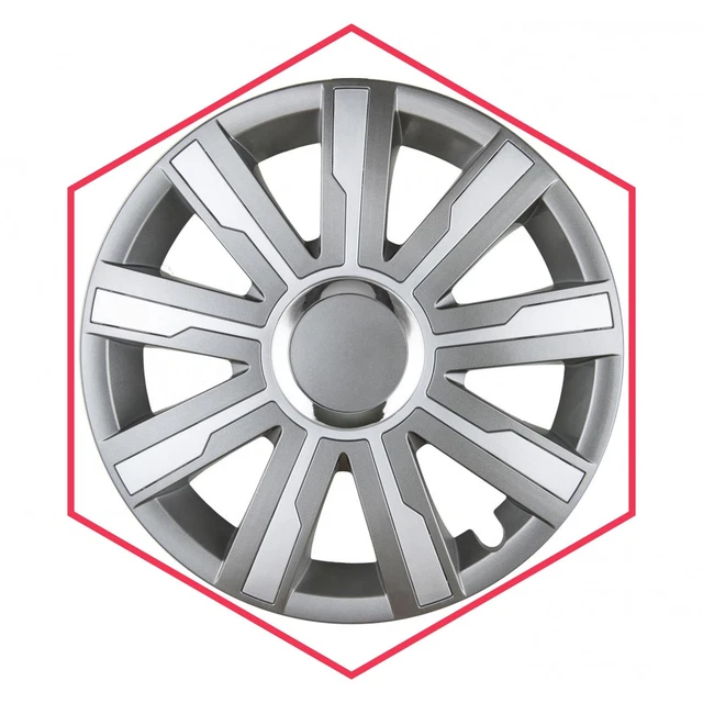 Copriruota Carpoint - 4 Pezzi, Per Pneumatici 13-16 Pollici, Aggancio A Parete Per Garage