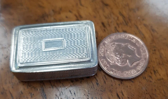 Antique Silver Vinaigrette Box. Made By Edward Smith.1833. Snuff LJ129