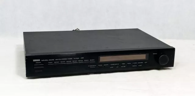 Sintonizador estéreo AM/FM sonido natural Yamaha TX-540 1123 (¡Funciona!)