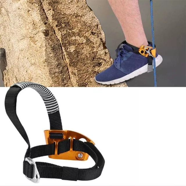 Climbing Ascender Tree Gear Stainless Steel Mud Drainage Adjustable Buckle