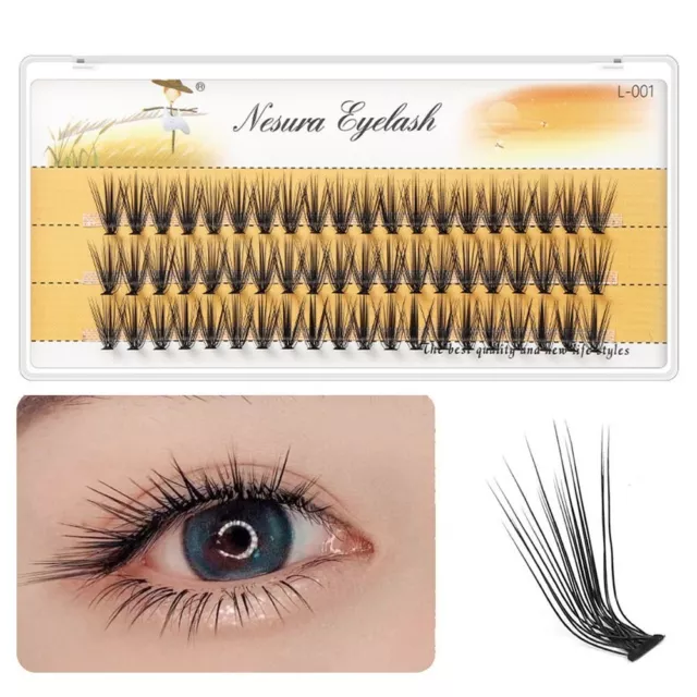 8-15mm L Curl False Eyelashes Individual Cluster Eyelashes  Eyelash Extension