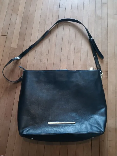 Large Steve Madden Crossbody Bag purse Faux Leather Black