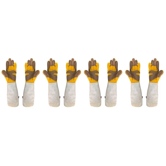 4 Pairs De Vachette Gants Jardinage Homme À Manches Longues Manchette